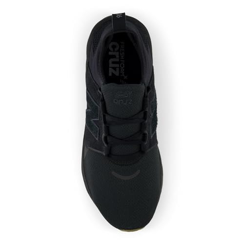 New Balance Men's Fresh Foam X Cruz V3 Running Shoe, Black/Black/Gum 020, 10 M