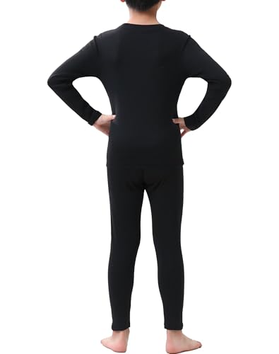 Rolimaka 3 Pack Youth Boys Compression Thermal Shirt Long Sleeve Fleece Undershirt Football Baseball Soccer Base Layer Top