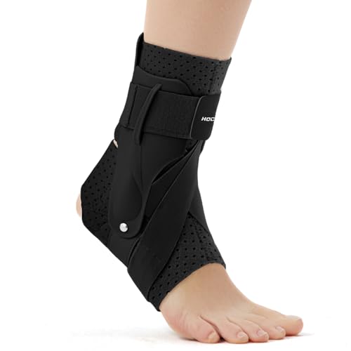 Hocafer Right Ankle Brace for Women & Men - Ankle Support Sprained Ankle Brace for Achilles,Tendon,Sprain,Injury Recovery,...