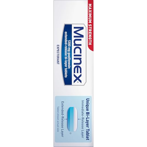 Mucinex 12 Hour Maximum Strength Extended-Release Tablets, 42 Tablets
