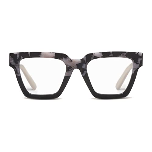 Oprah's Favorite Things Take a Bow Oversized Square Blue Light Blocking Reading Glasses