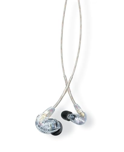 Shure SE215 PRO Wired Earbuds, Professional Sound Isolating Earphones with Clear Sound and Deep Bass, Single Dynamic Micro...