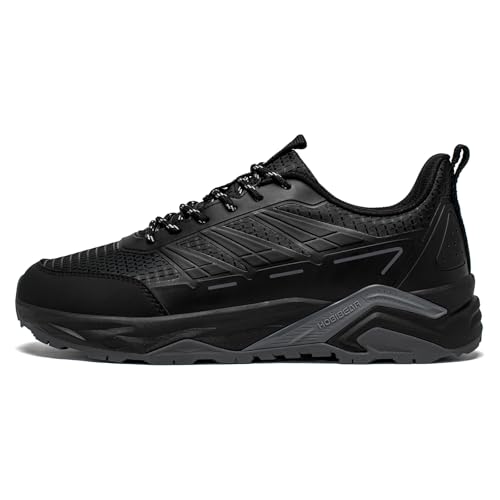 HOBIBEAR Men's Trail Hiking Shoes Wide Fit - Lightweight Low Top Breathable Sneakers for Walking, Trekking & Outdoor Adven...
