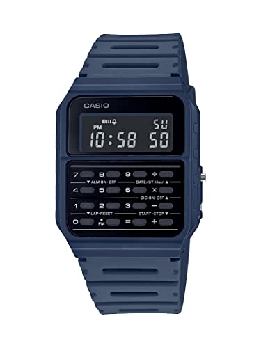 Casio CA53W Vintage Series | Data Bank | 1/100 SEC Stopwatch | Water Resistant | 8 Digit Calculator | Dual Time | Resin Ba...