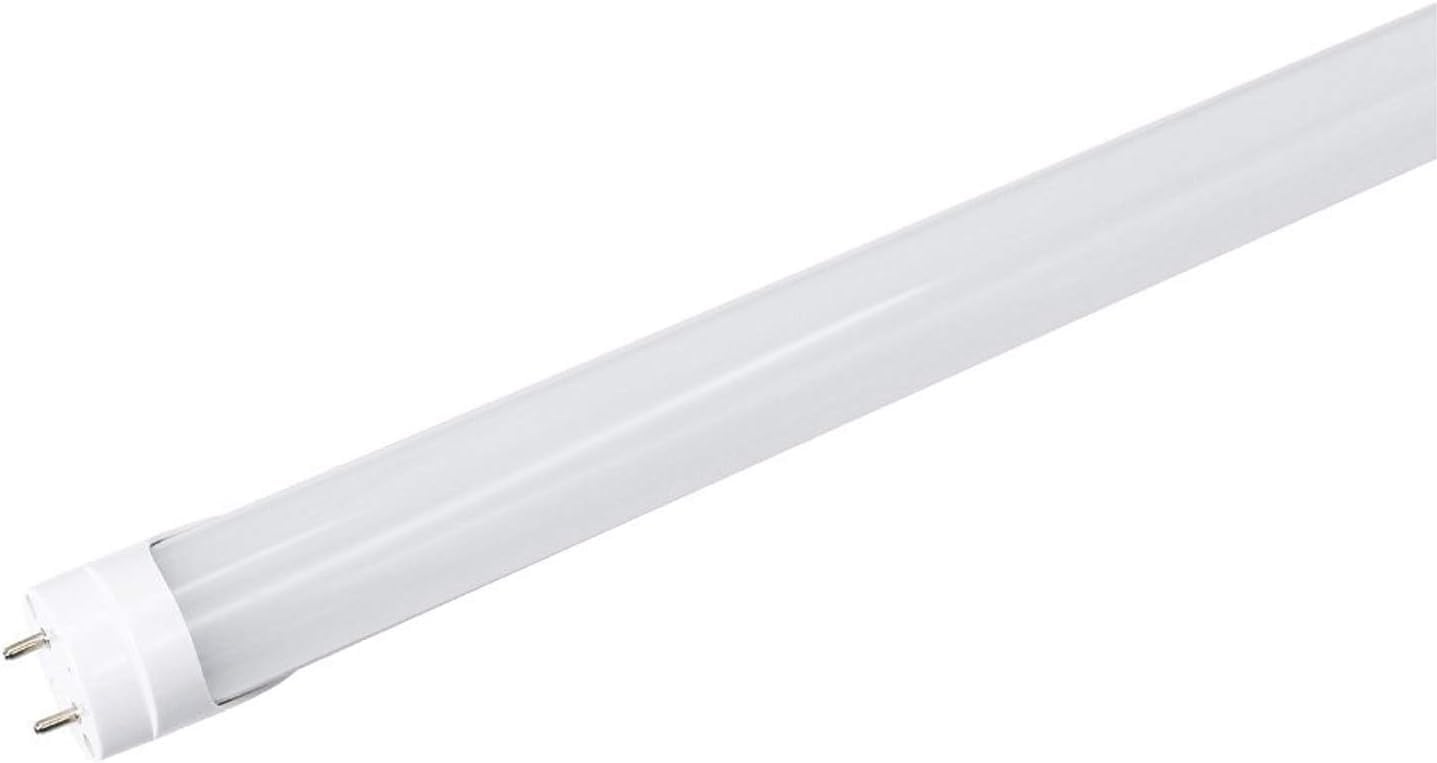 Lightingwill Led T8 Light Tube 4Ft  Natural White 4000K  Dual-End Powered Ballast Bypass  2000Lumens 18W (40W Fluorescent Equivalent)  Frosted Cover  Ac85-265V Lighting Tube Fixtures  1Pack