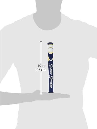 SuperStroke NFL Golf Club Grip, Standard Size, Black, Rubber, Textured