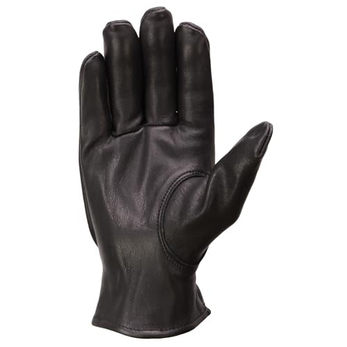 Milwaukee Leather Men's Unlined 100% USA Northern Deerskin Gloves w/Cinch Wrist MG7595