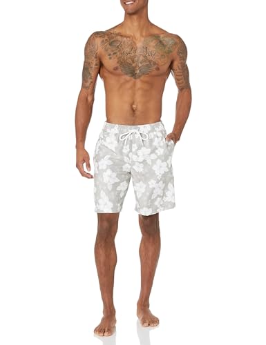 Amazon Essentials Mens 9" Swim Trunks with Mesh Lining, Pockets, Drawstring Closure