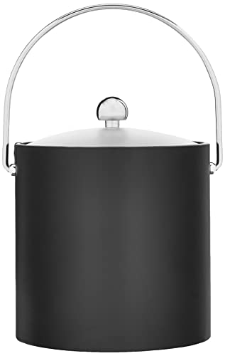 Kraftware Bartenders Choice Fun Colors Collection Ice Bucket - 3-Quart, Double Wall Construction, Keeps Ice Perfectly Chil...