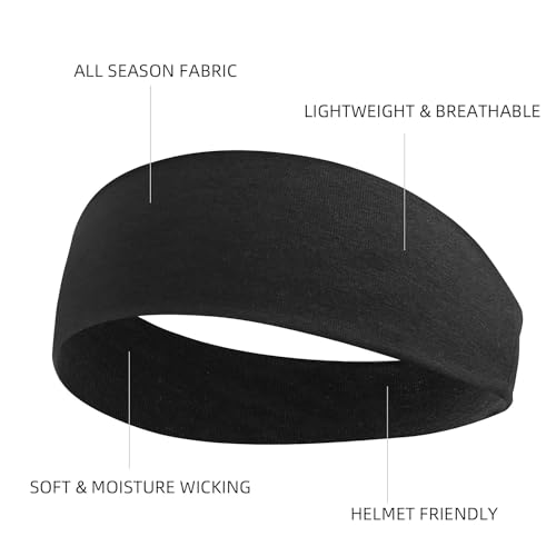 Multicolor Soft Fabric Headbands for Women - Elastic Non-Slip Head Bands, Fashion School Hair Accessories, 9 Pack