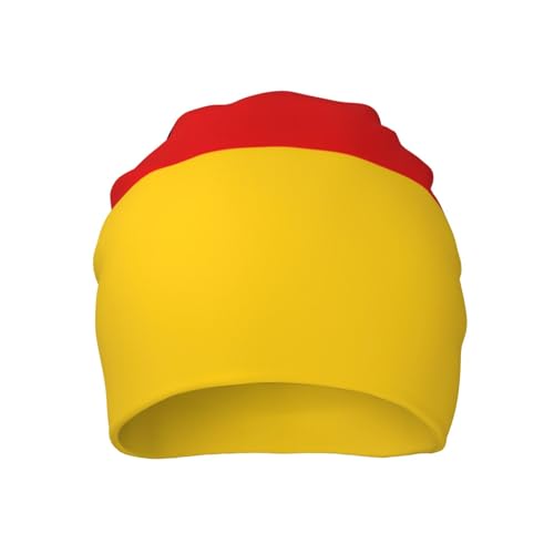 sackhg German Flag Print Winter Beanie Hat Men Women Soft Lightweight Thermal Cap for Outdoor Skiing Wear Black