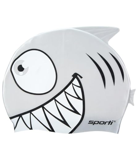 Sporti Silicone Swim Cap for Kids, Unisex Youth Swimming Cap, Protection Bathing Caps for Your Children, Aged 2-10