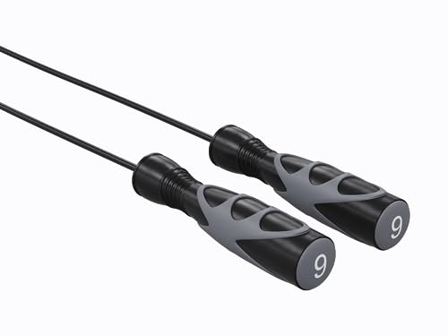 Power Systems Elite Jump Rope - Premium Vinyl & Radial Ball for Max Rotation