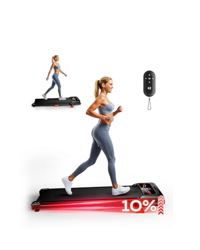 Walking Pad, Treadmill with Incline, 10% Under Desk Treadmill, EAGLOG 2.5HP Portable Treadmills for Home Small Women, Runn...