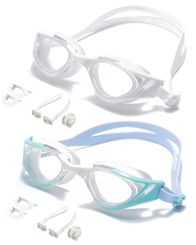 seasprint 2PCS Swim Goggles, Super Clear View,Goggles Swimming Adult, Suitable for All Kinds of Swimming Programs