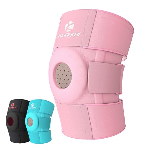 Kuangmi Knee Brace with Side Stabilizers & Patella Gel Pad,Adjustable Compression Knee Support with Arthritis Relief,Injur...