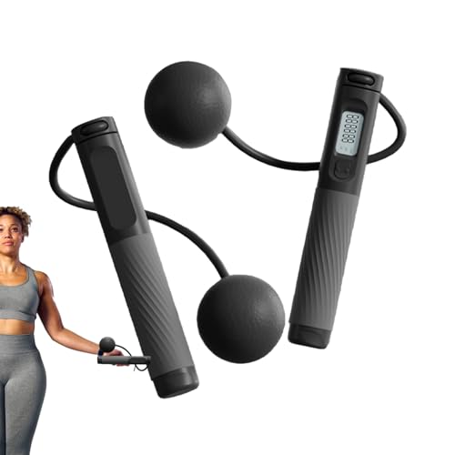 Skipping Rope - Weighted Speed Jump Rope for Fitness with Digital Counter Display, Professional Skipping Equipment for Ind...