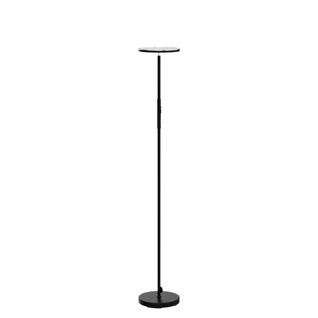 OUTON LED Floor Lamp, 30W/3000LM, Dimmable, 4 Color Temperatures, Remote Control, Black