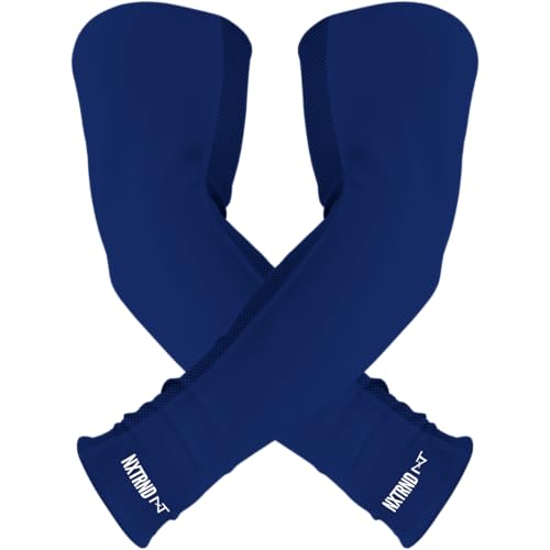 1 Pair Nxtrnd Compression Arm Sleeves for Men, Breathable Football, Basketball, Baseball Accessory, Adult & Kids