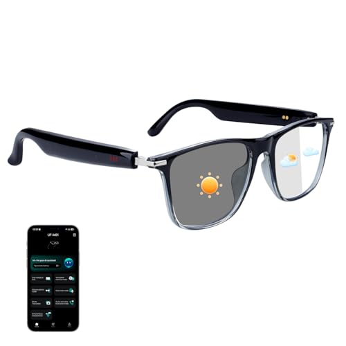 AI Smart Glasses for Women & Men, Supports 160+ languages Real-Time Translation, No Subscription, AI Glasses with Open-Ear...