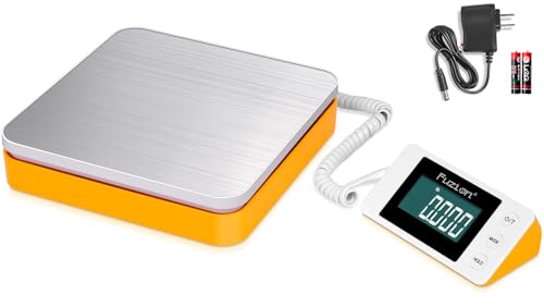 Fuzion Shipping Scale - Digital Postal Scale 110LB x 0.1oz, Large LCD Display, 5 Units, Scale for Packages, Postage - Dual...