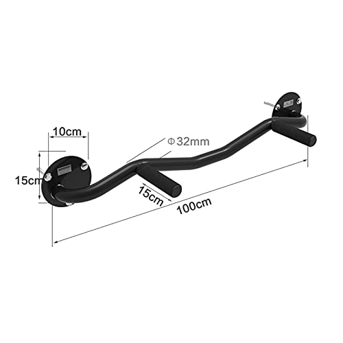 Pull Up Bars Steel & Stainless Steel Pull-up Bar, Fitness Horizontal Bar, Wall-Mounted Strength Training Equipment, Suitab...