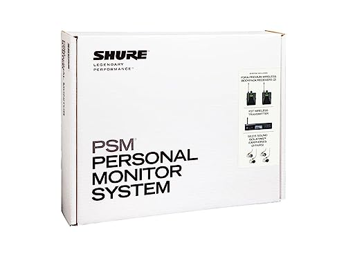 Shure PSM300 P3TRA215TWP Pro Wireless in-Ear Personal Monitor System with SE215-CL Earphones, Twinpack - H20 Band