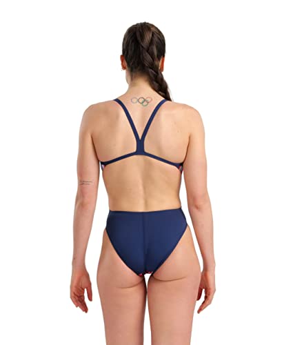 Arena Womens Arena Performance Women's Marbled Challenge Back Swimsuit