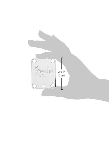 Fender Standard Guitar Neck Plate,Chrome