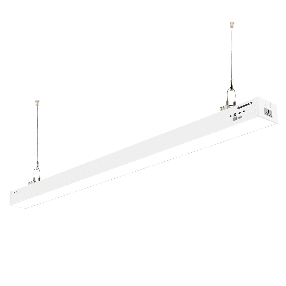 Dakason 4Ft Linkable Led Linear Light  50W/40W/30W  3000K/4000K/5000K Cct Selectable  Commercial Linear Lighting Fixture For Office  Dimmable Suspended/Flush Mount Light  White 1 Pack