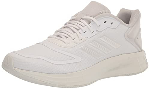 adidas Women's Duramo 10 Running Shoe, White/Zero Metallic/Grey, 7
