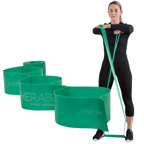 THERABAND CLX Resistance Band with Loops, 5-Foot Non-Latex Exercise Band for Mobility, Rehab, Stretching & Home Workouts, ...