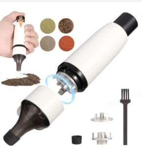Pepper Cannon Kitchen Manual Press Salt or Pepper Grinder: Refillable Spice Mill - Small Manual Salt Pepper Mill