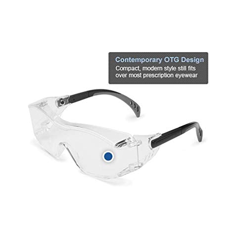 Cover2 IR OTG Safety Glasses 6966 Black Temples, IR Filter Shade 5.0 Lens