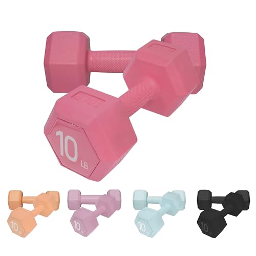 ZTTENLLY Dumbbell Hand Weight Sets 5/10/15/20/25/36lbs - 5 Colors Options - Exercise & Fitness Free Weights for Women & Me...