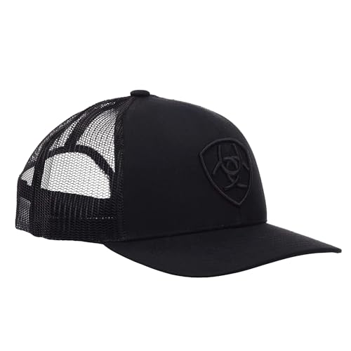 ARIAT Men's Shield Logo Cap, Adjustable Snap-Back Closure