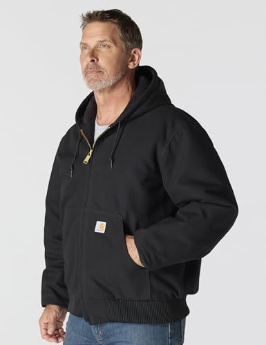 Carhartt Men's J140 Loose Fit Firm Duck Insulated Flannel-Lined Active Jac