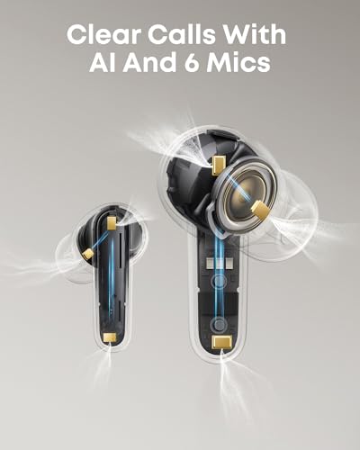 Soundcore P41i by Anker, Adaptive Noise Cancelling Earbuds with Portable Phone Charger and Built-in Lightning Adapter, 12H...