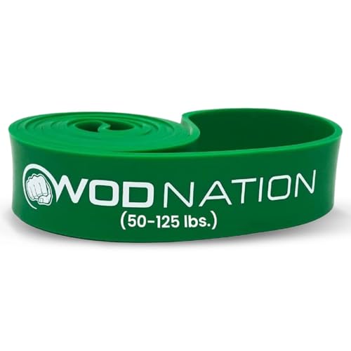 WOD Nation Pull Up Assistance Bands (10-175lbs Band) - Best for Pullup Assist, Chin Ups, Resistance Bands Exercise, Stretc...