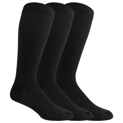 Dr. Scholl's Men's Graduated Compression Over the Calf Socks (3-Pack)