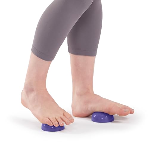 OPTP Half Balls (Pair) - No-Roll Half Ball Set for Stretching and Massage, Plantar Fasciitis Relief, and Muscle Tension in...