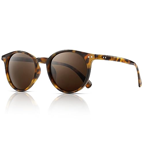 SUNGAIT Classic Vintage Round Polarized Sunglasses for Women Men Retro Style UV400