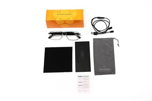 Reankani Smart Translation Glasses - Hands-Free AI Real-Time Translate, Open-Ear Bluetooth, UV400 Protection, Lightweight ...