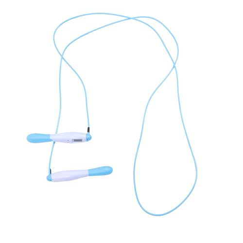 Generic Advanced Digital Counting Jump Rope for Adults, Steel Wire Fitness Skipping Rope, Blue Long Length for Weight Loss...