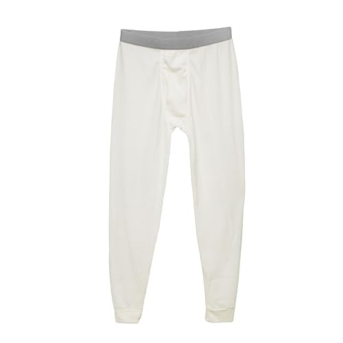 Thermal Underwear Pants for Men Long Johns Cotton Blend Base Layer Waffle Knit Bottoms Classic Cold Weather