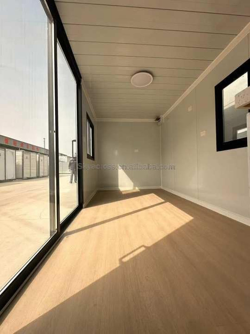 Quick.Simple.Easy SEQ Tiny Prefab Luxury Home to Live In_Container Movable House with 1 Bathroom, 1 Bedroom & 1 Kitchen.Modular Guest House – 20 FT by 30Ft Free Airconditioner