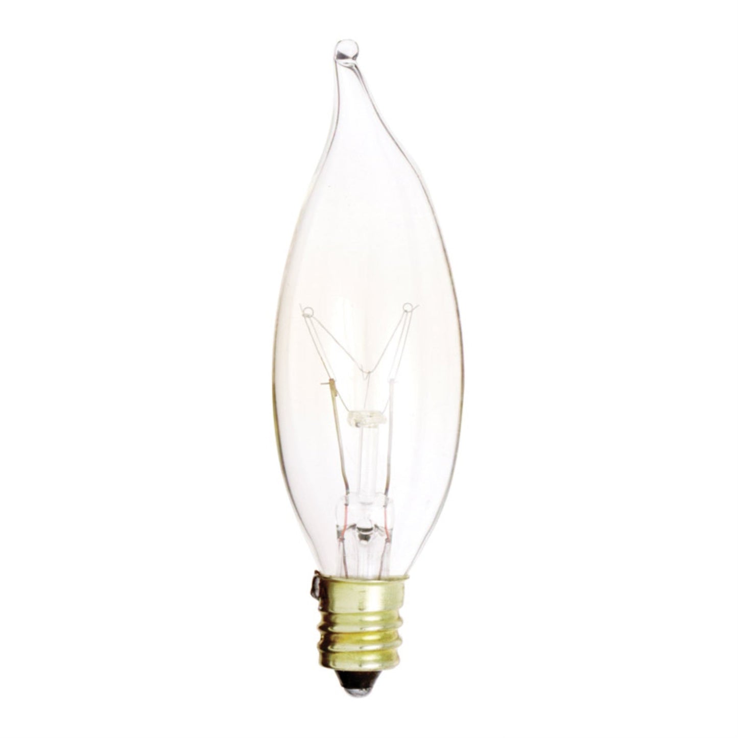 Satco S3773 120V Candelabra Base Clear Glass Light Bulb - Pack Of 1