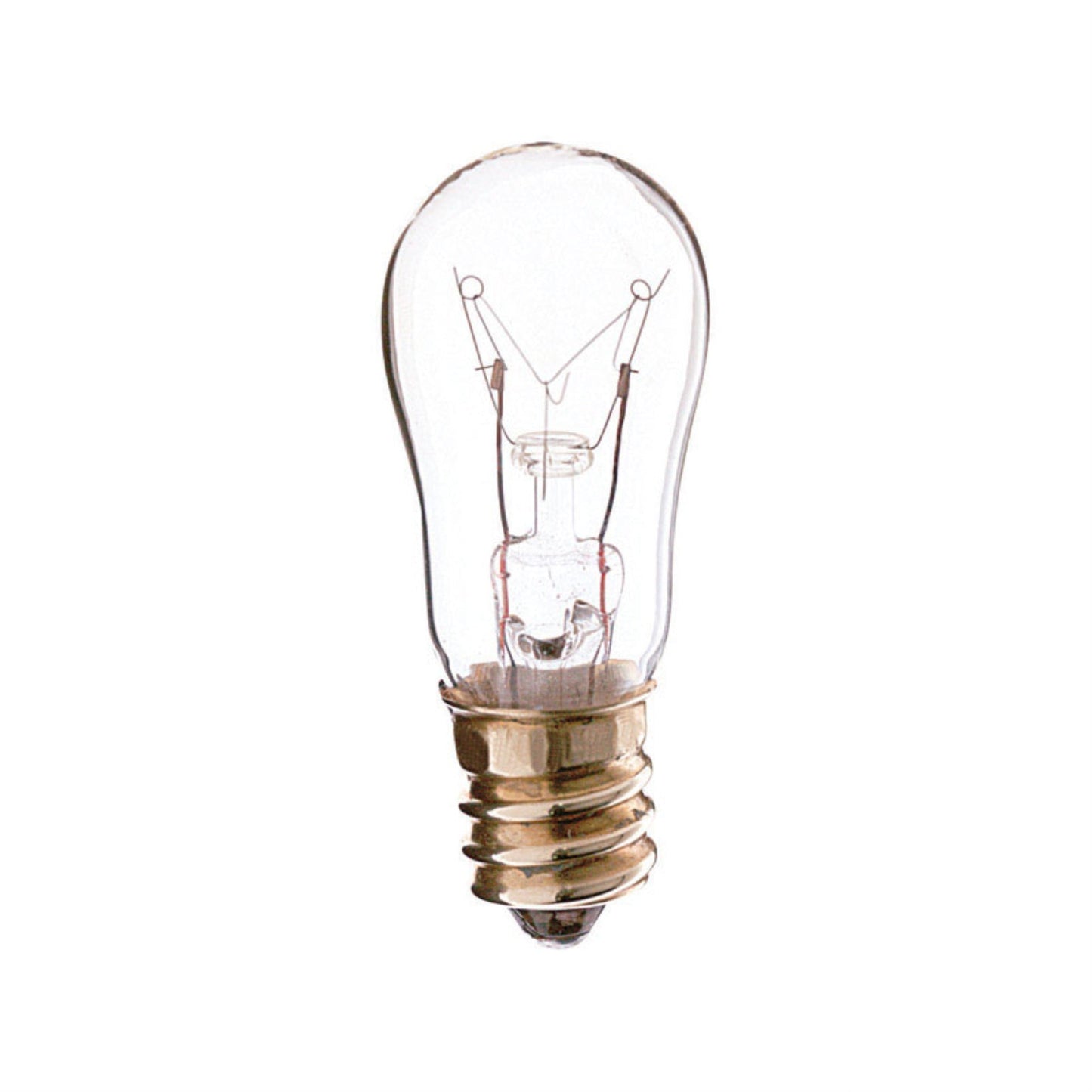 Satco S4717 Candelabra Base 6-Watt Light Bulb, Clear Glass, Pack Of 2