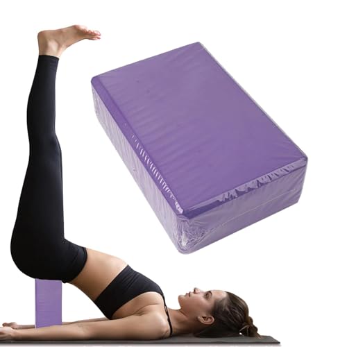 Yoga Blocks 2 Pack, High Density EVA Foam Block, Non-Slip Yoga Bricks, Gym Bricks, Fitness Exercise Blocks for Balance Tra...