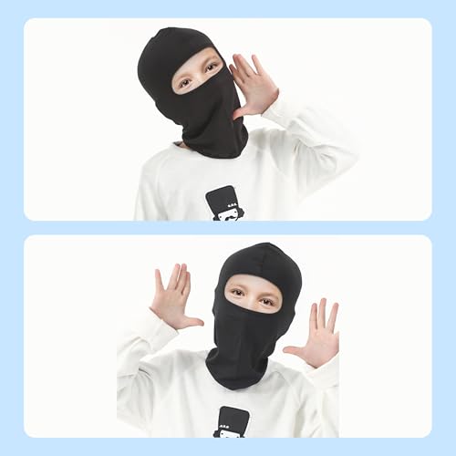 Pukavt 1-3 Pack Kids Balaclava Ski Mask for Boys and Girls, UV Protection Windproof Scarf for Winter Snowboard Cycling